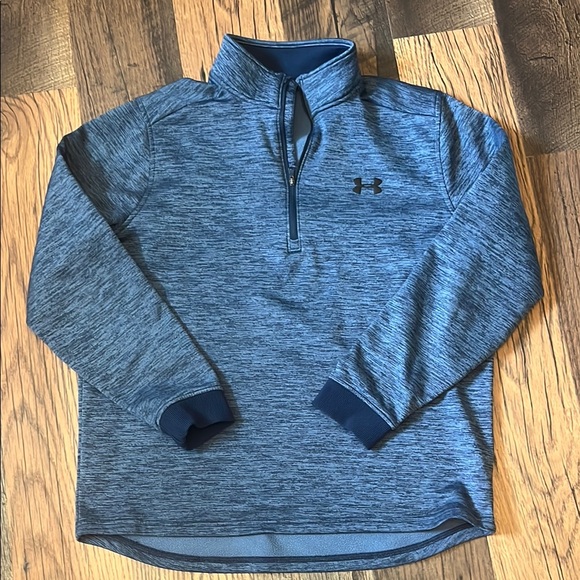 Under Armour Blue Performance Quarter-Zip Sweatshirt - Picture 1 of 4